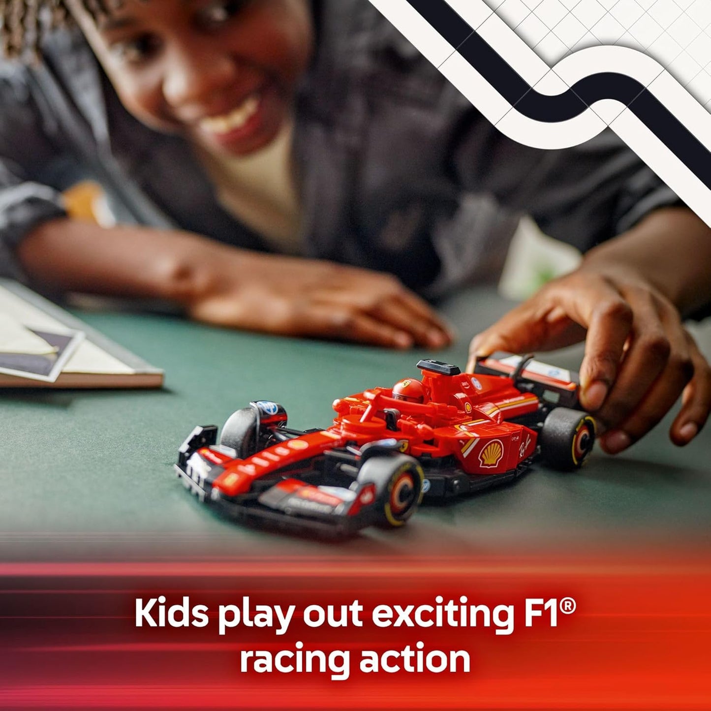 HotLEGO Speed Champions Ferrari SF-24 F1 Race Car Toys - Building Sets for Kids, Boys & Girls, Ages 10+ - Ferrari F1 Model Car Kits for Display or Play - Gift Ideas for Birthdays and Fans - 77242