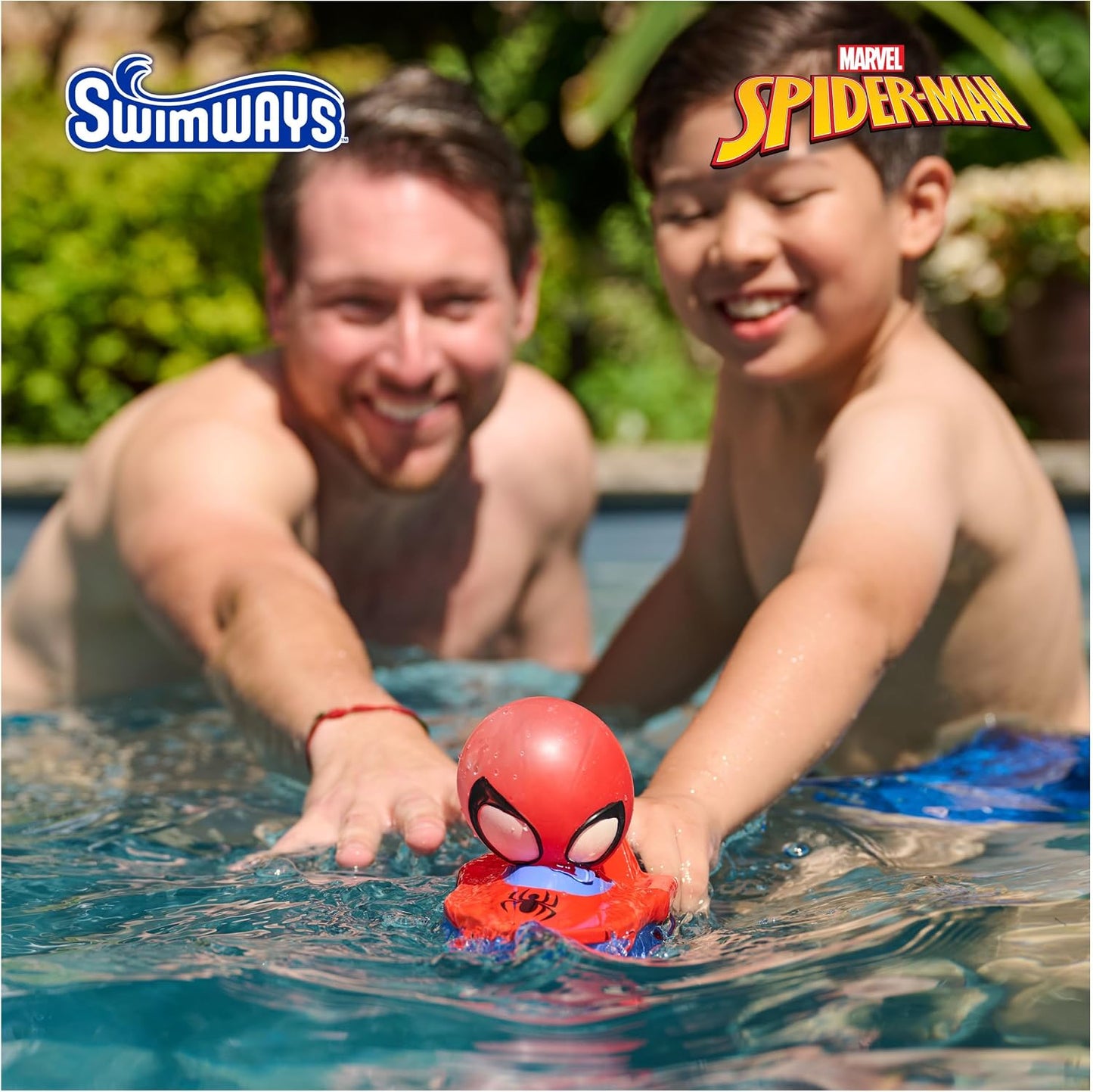 Hot SwimWays Marvel Spider-Man Inflatable Water Air Boat Toy for Ages 4+