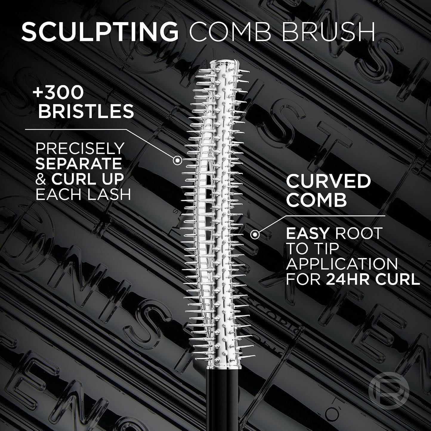 HotL'Oreal Paris Extensionist Mascara, Lengthening, Volumizing, and Curling Formula For a Lash Extension Eye Makeup Look, Washable Blackest Black