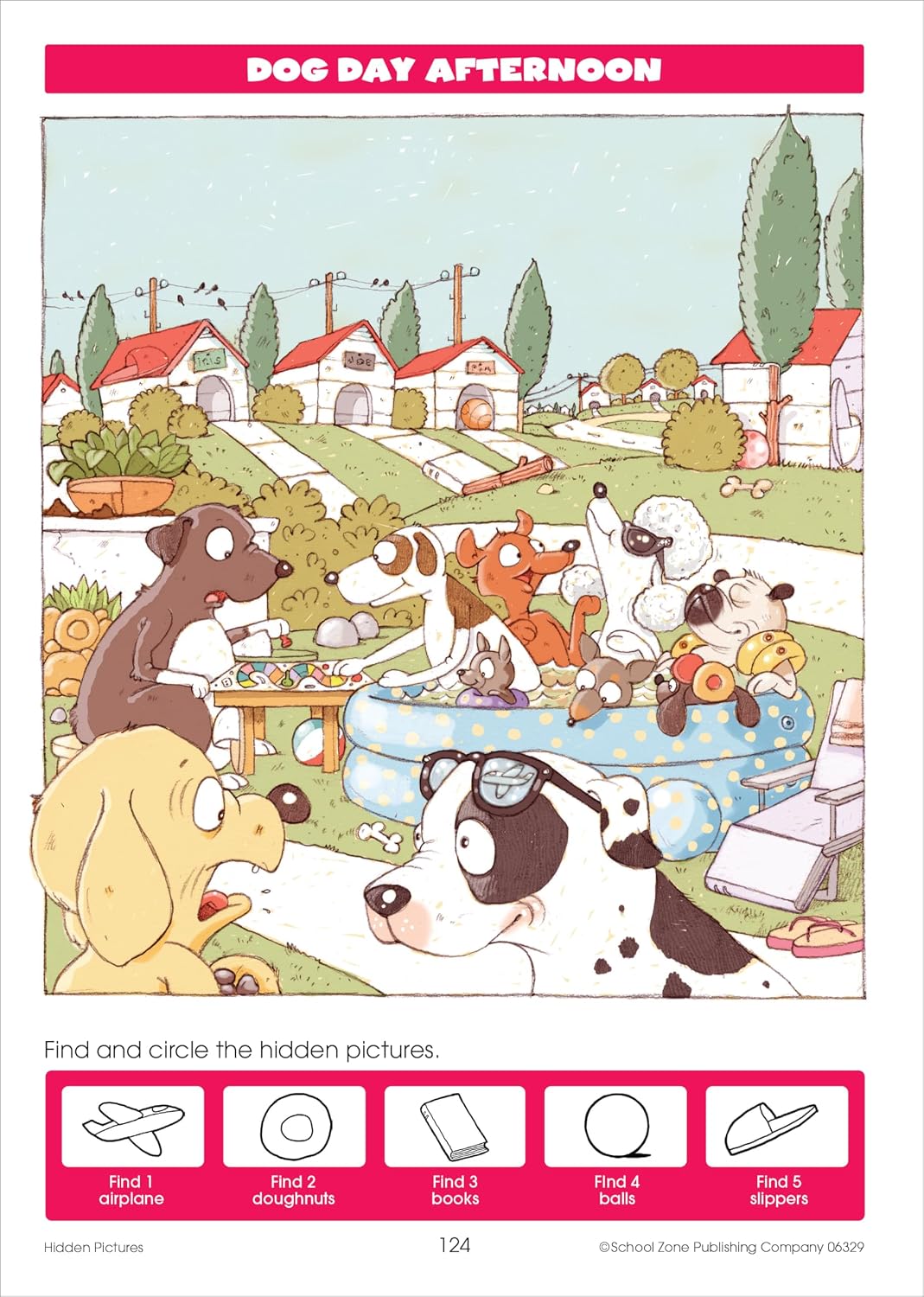 Hot School Zone Big Hidden Pictures & More Workbook: 320 Pages, 1st Grade, 2nd Grade, Search & Find, Picture Puzzles, Hidden Objects, Mazes, Ages 6 to 8