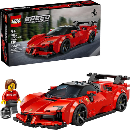 Hot LEGO Speed Champions Ferrari SF90 XX Stradale Sports Car Building Toy for Kids - Building Set W/Ferarri Driver Minifigure for Boys & Girls, Ages 9+ - Gift Idea for Birthdays - 77254