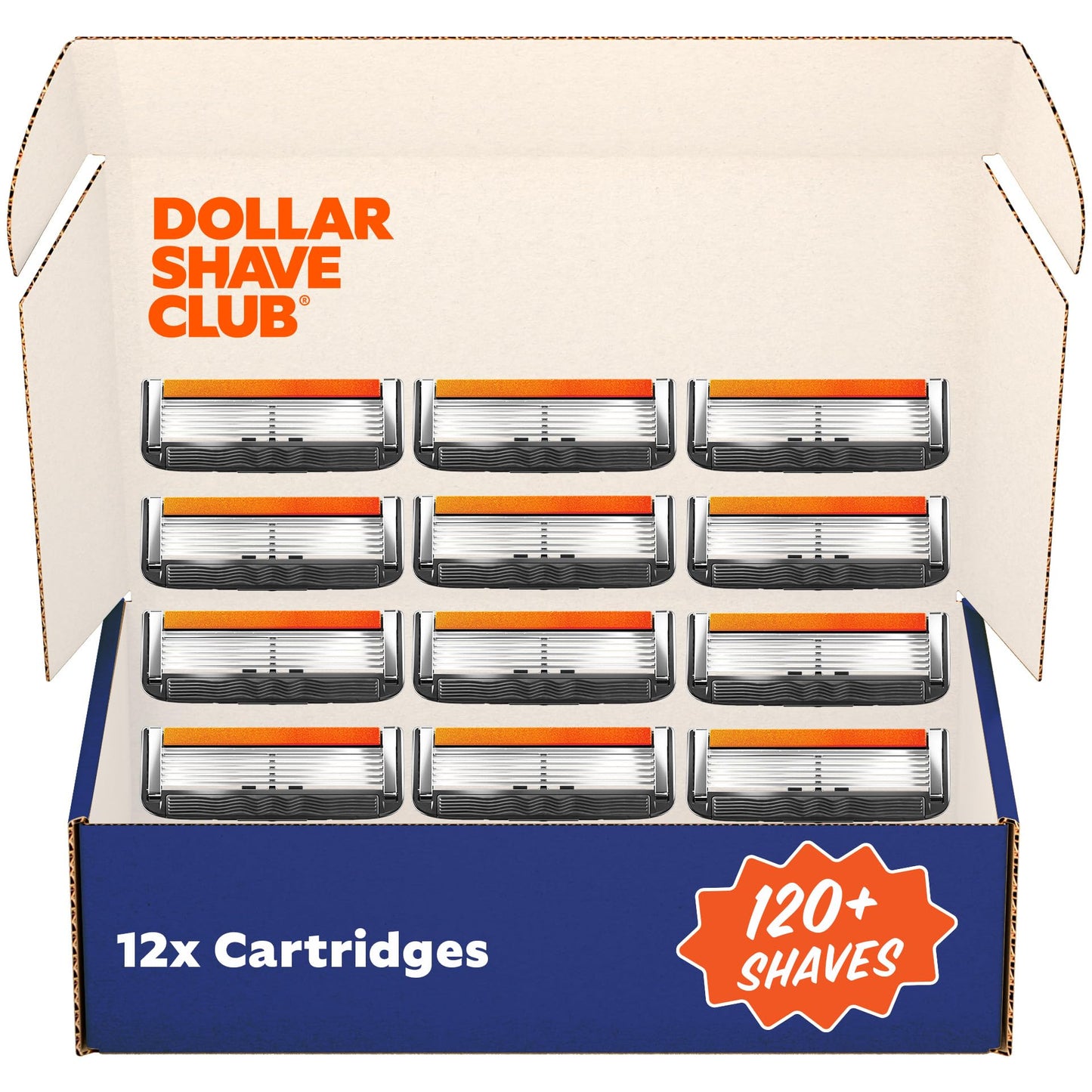 HotDollar Shave Club | 6 Blade Razor Refills (8 Pack) | 6 Stainless Steel Blades for a Close & Comfortable Shave