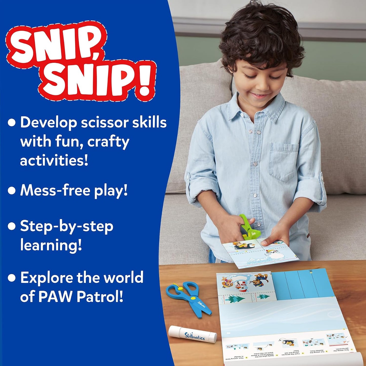 Hot Skillmatics Scissor Skills Preschool Activity Book – Snip Snip PAW Patrol