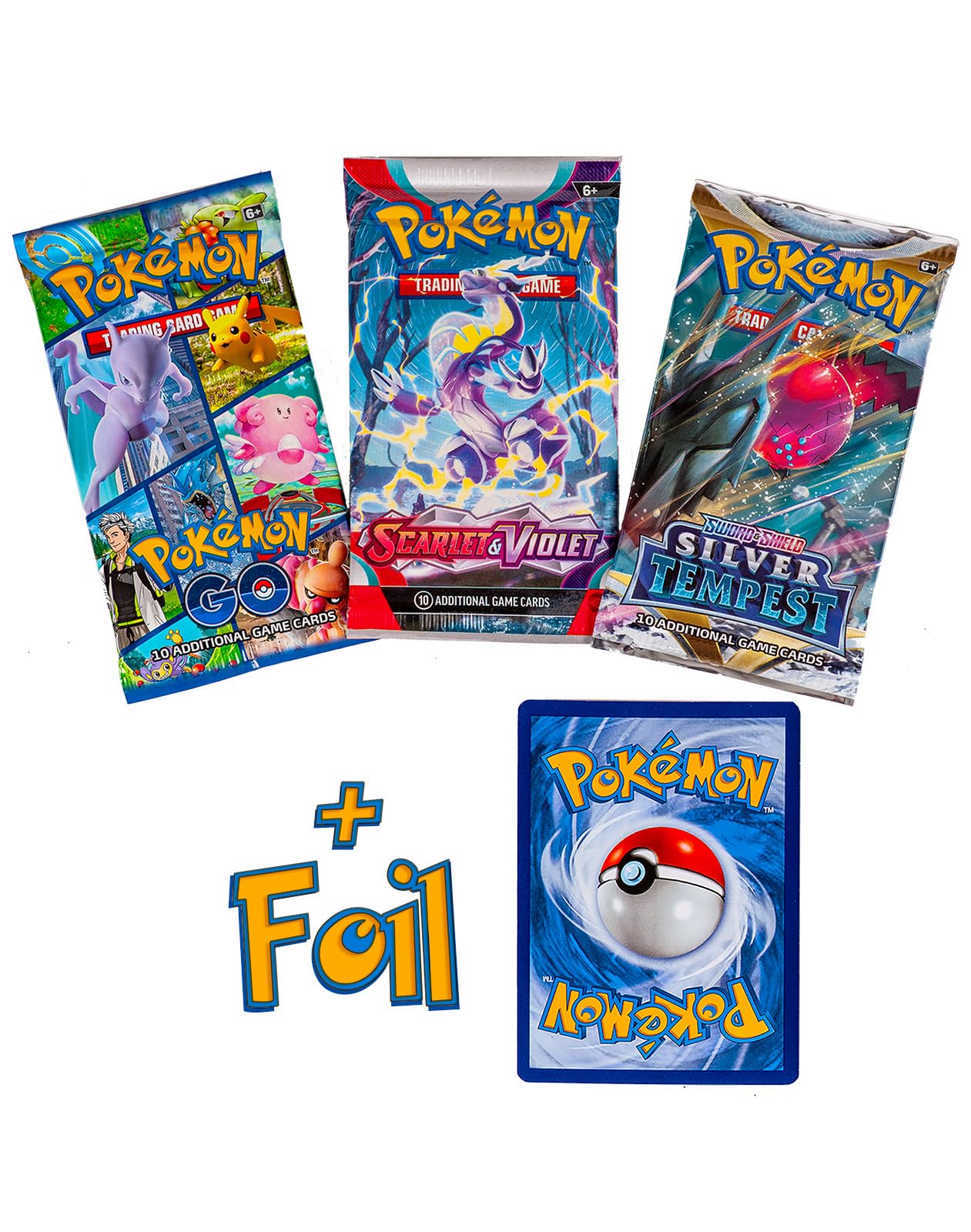 HotPokemon TCG 3 Booster Packs, 30 Cards Total, Value Pack with 3 Blister Packs, 100% Authentic, Random Chance at Rares & Holofoils