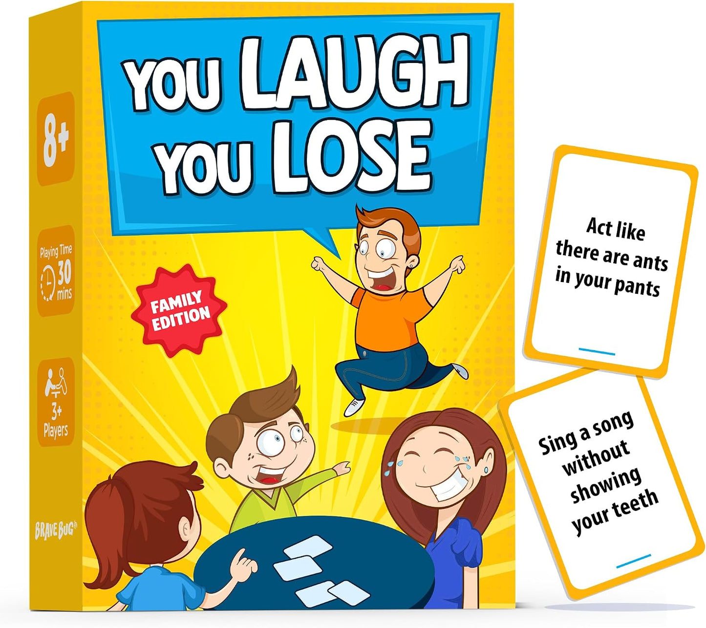 Hot You Laugh You Lose Game - Board Games for Kids 8-12, Idea Gifts For Teen | sleepover party supplies for girls, family games for kids and adults, try not to laugh game, charades for kids