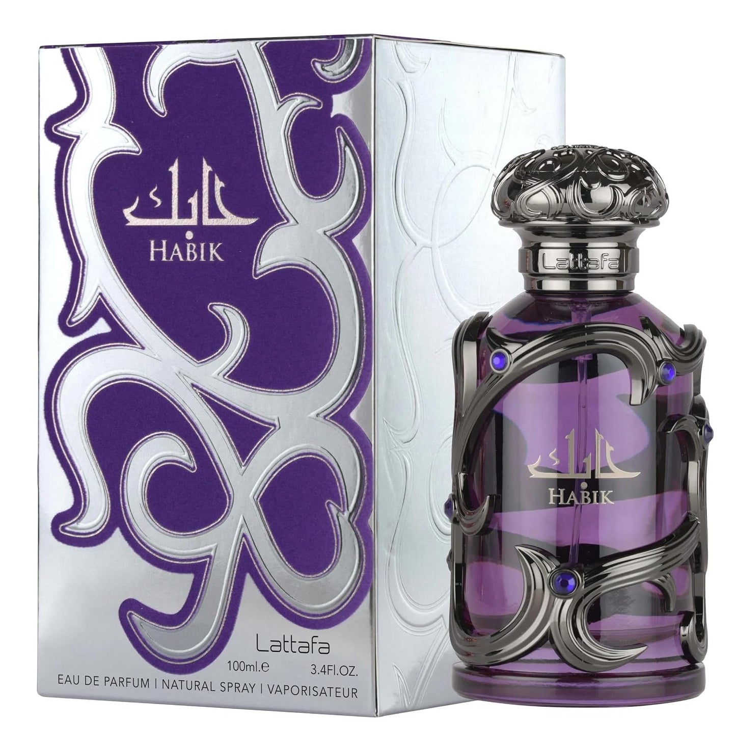 Hot Lattafa Habik – Spicy, Aromatic, Woody, Musky – Eau de Parfum Spray Long-Lasting Fragrance for Men, 3.4 Ounce / 100 ml