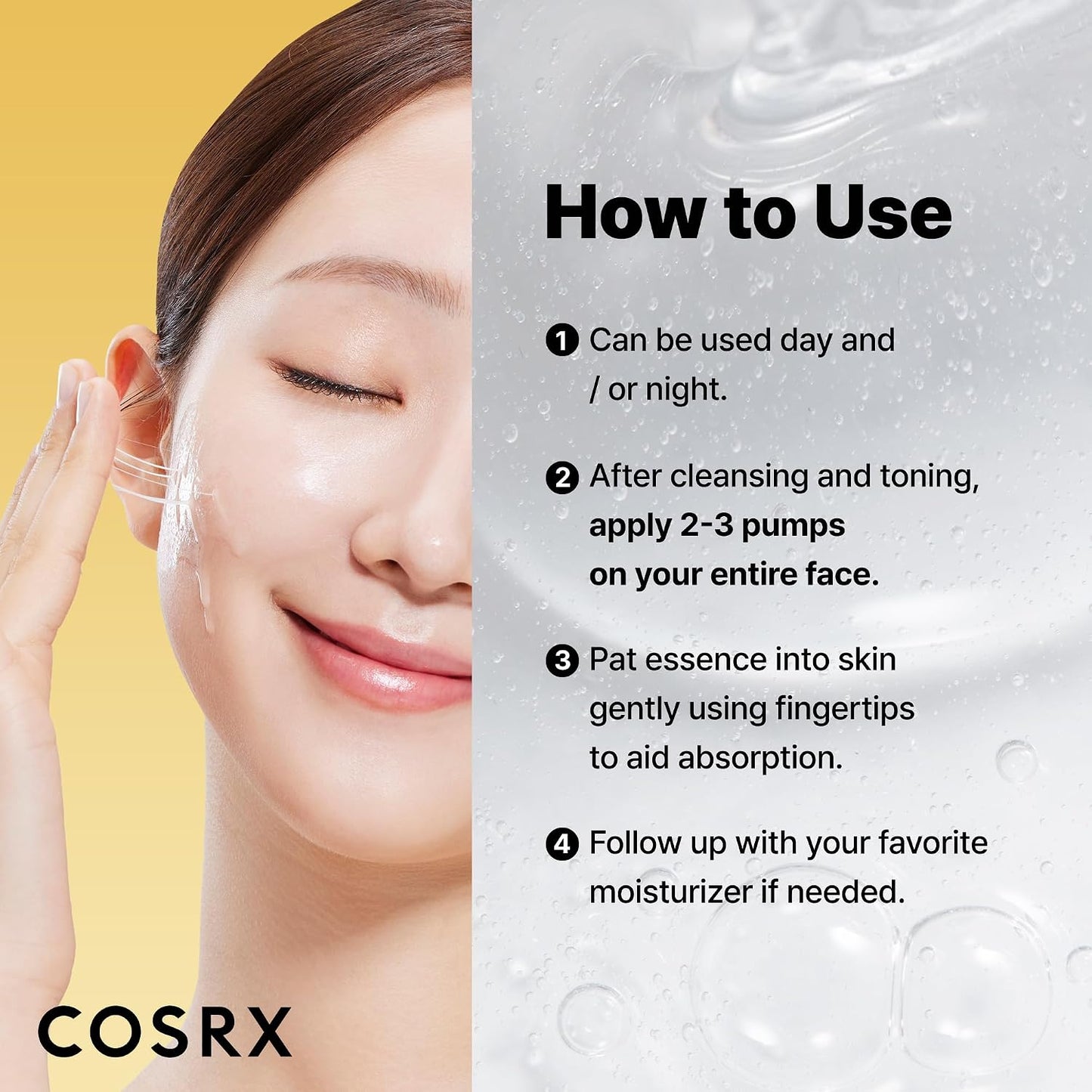HotCOSRX Snail Mucin 96% Repairing Serum, Hydrating Serum for Face with Snail Secretion Filtrate for Dull Skin & Fine Lines, 100ml, Korean Skin Care