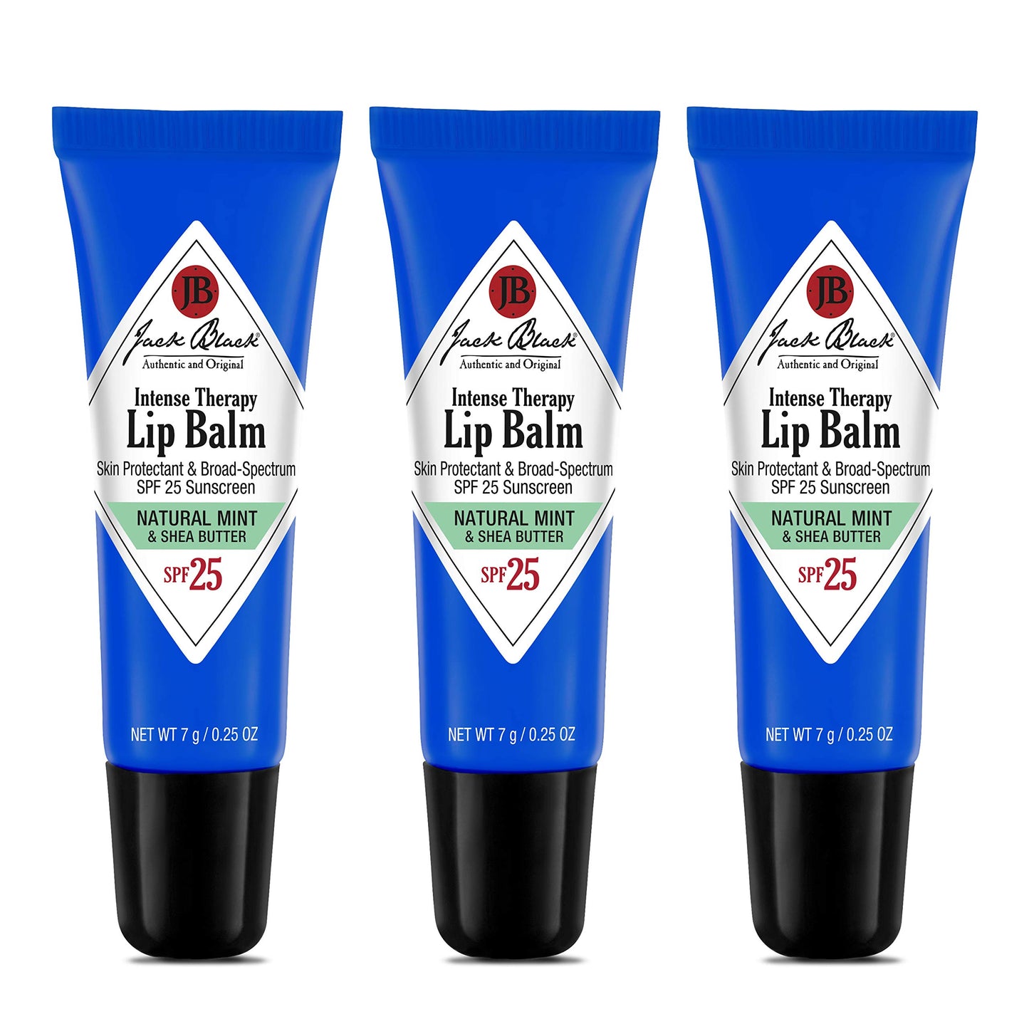HotJack Black Intense Therapy Lip Balm – SPF 25 Sun Protection, Lip Moisturizer