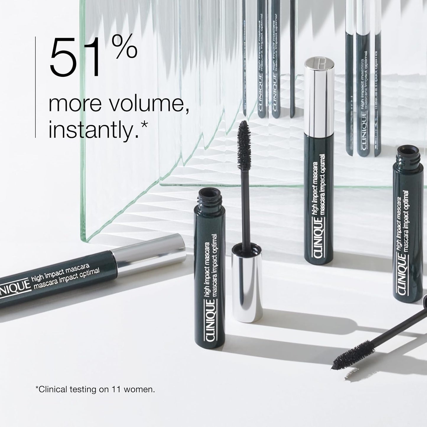 HotClinique High Impact Mascara Volume and Length | Safe For Sensitive Eyes | Ophthalmologist Tested