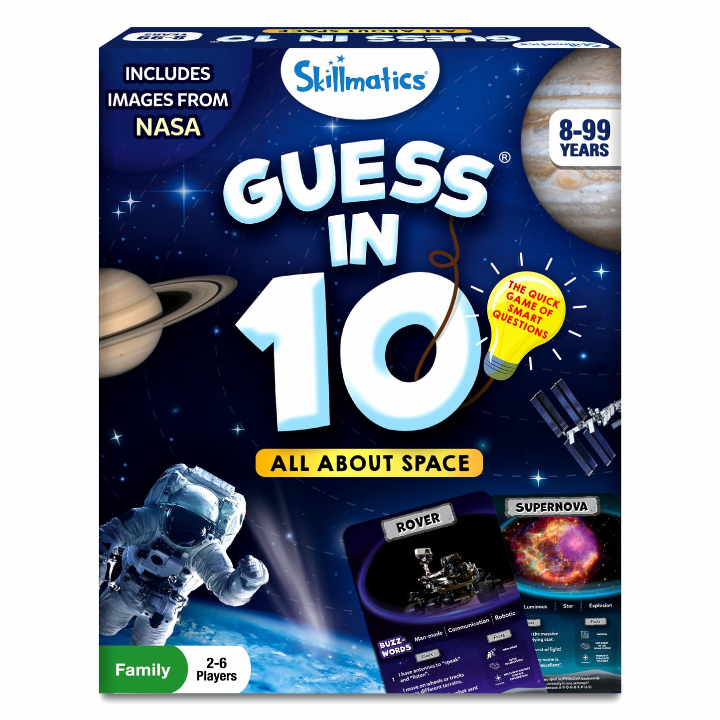 Hot Skillmatics Guess in 10 – National Geographic Animals, Card Game for Kids | Educational Game for Families, Animal Trivia & Travel Game, Screen-Free Fun, Gifts for Kids Ages 6, 7, 8, 9 and Up