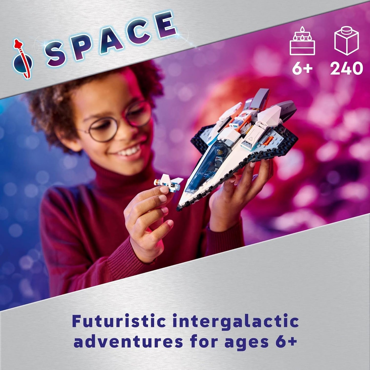 Hot LEGO City Interstellar Spaceship Toy for Kids, Creative Play Space Building Set with Spacecraft Model, Drone, and Astronaut Figure, Building Toy for Boys, Girls and Kids Ages 6 and Up, 60430