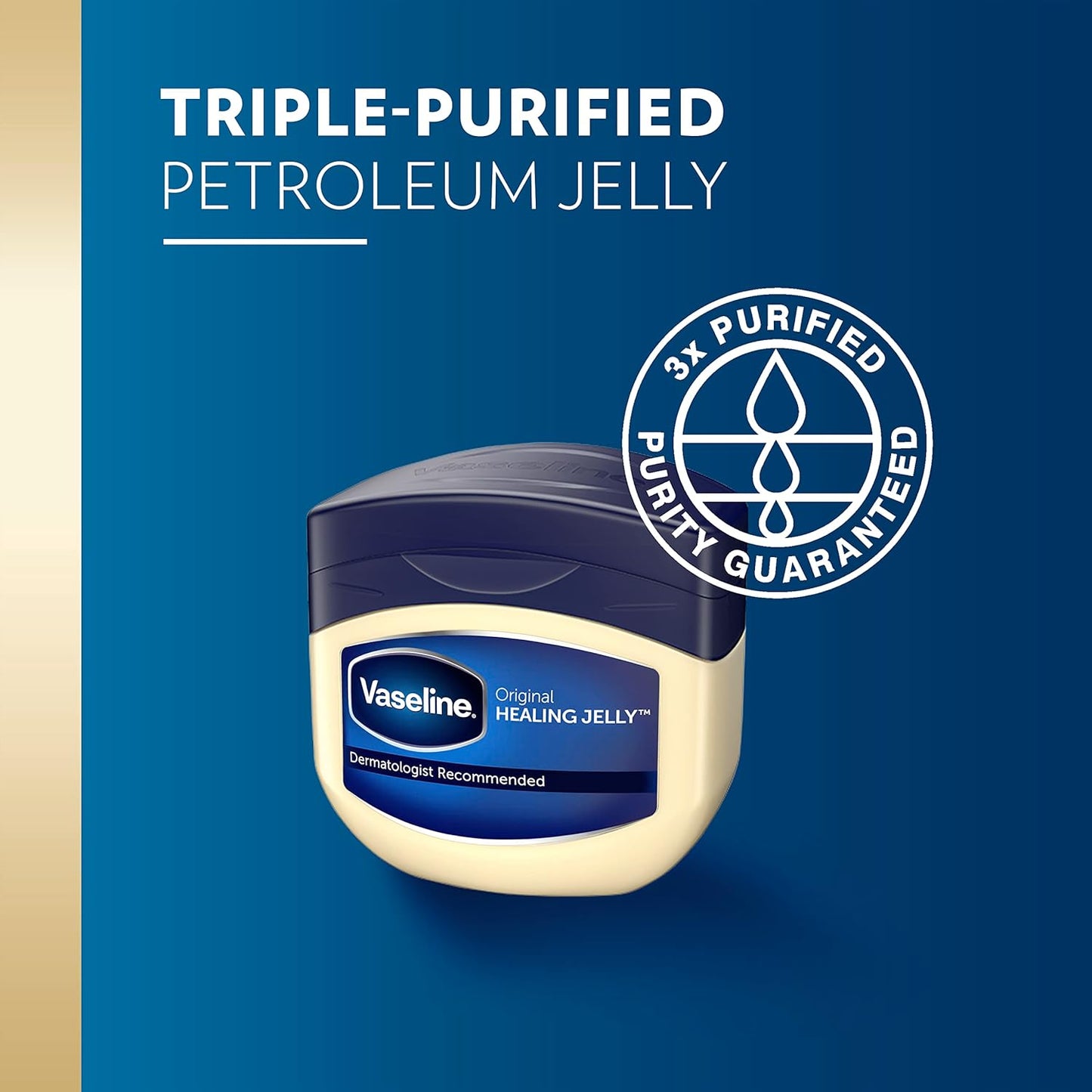 HotVaseline Petroleum Jelly Original 3 Count Provides Dry Skin Relief And Protects Minor Cuts Dermatologist Recommended And Locks In Moisture 13oz