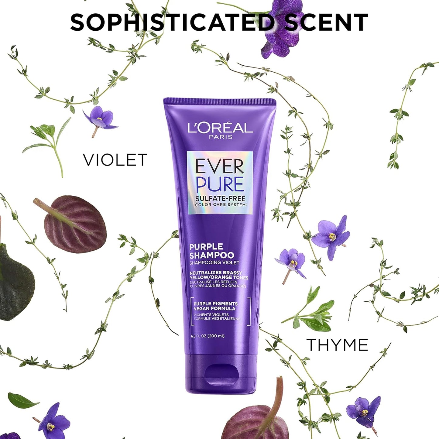 HotL'Oreal Paris EverPure Purple Shampoo and Conditioner Set, Sulfate-Free Brass Toning for Blonde, Bleached, Highlighted, Silver or Gray Color-Treated Hair, 13.6 Fl Oz Set
