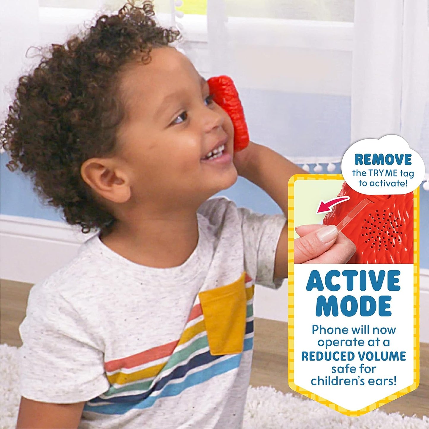 HotSesame Street Learn with Elmo Pretend Play Phone, Learning and Education, Kids Toys for Ages 2 Up by Just Play