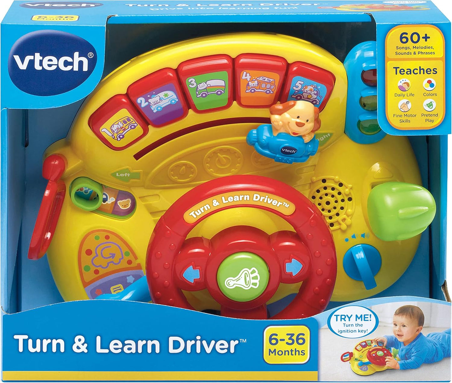Hot VTech Turn and Learn Driver, Yellow