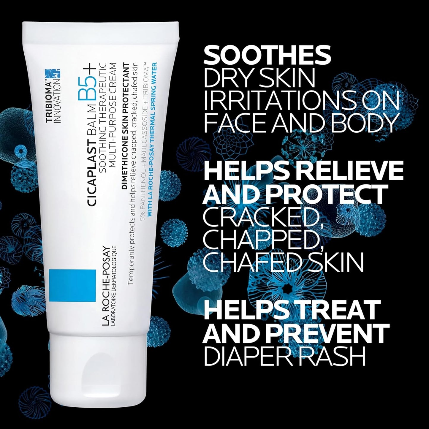 HotLa Roche-Posay Cicaplast Balm B5 Skin Barrier Repair Cream with Centella Asiatica, Shea Butter & Panthenol | Multi-Purpose Healing Ointment for Dry, Irritated Skin | Face, Body & Hand Balm, Baby Safe
