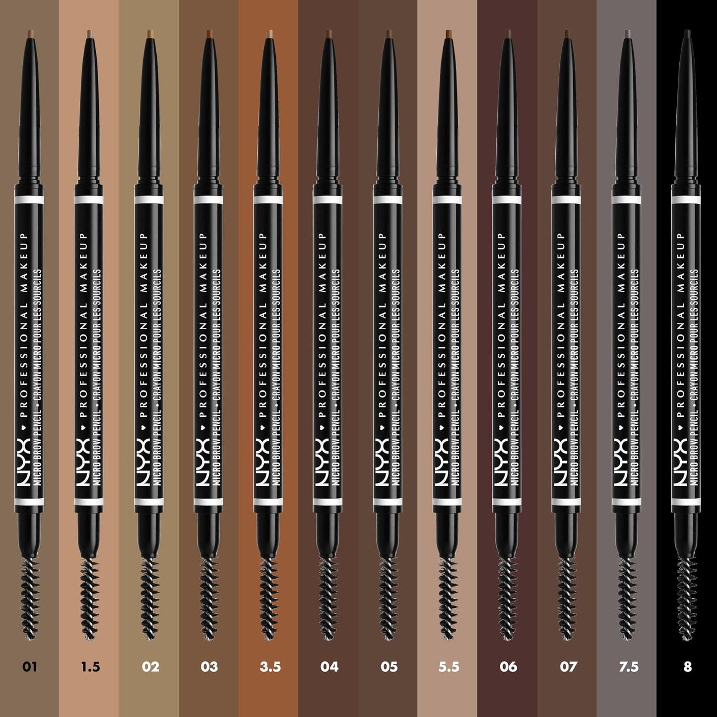 HotNYX PROFESSIONAL MAKEUP Micro Brow Pencil, Precise Eyebrow Pencil - Taupe