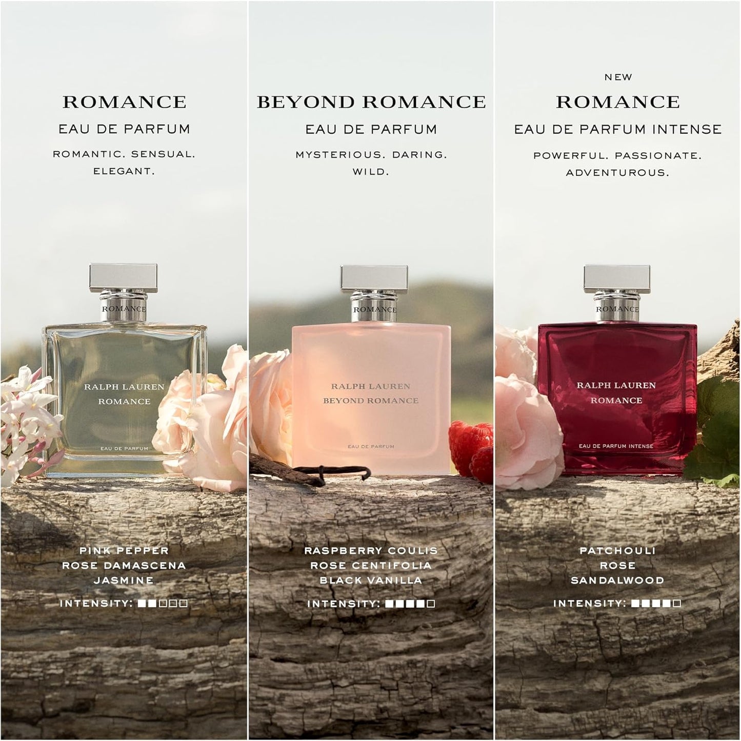 Hot RALPH LAUREN FRAGRANCES - Romance - Eau de Parfum - Women's Perfume - Floral & Woody - With Rose, Jasmine, and Berries - Medium Intensity