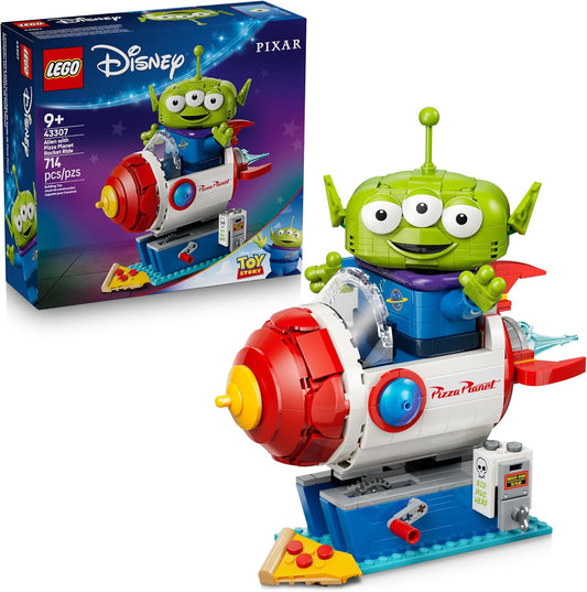 HotLEGO Disney and Pixar Toy Story Alien with Pizza Planet Rocket Ride - Building Toy for Girls & Boys, Ages 9+ - Disney Gift Idea - Kids Bedroom Decor - 43307