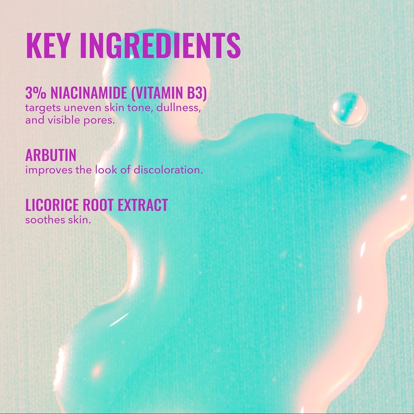 HotGood Molecules Niacinamide Brightening Toner - Toner for Face with Niacinamide and Arbutin for Skin Tone Balancing - Minimizes the Look of Pores, Facial Skin Care