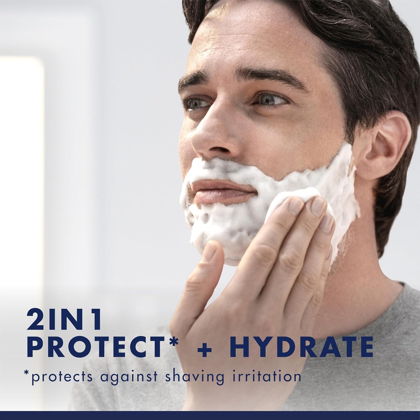 HotGillette PRO Shaving Gel For Men Cools To Soothe Skin And Hydrates Facial Hair, TWIN PACK - Total 14oz, ProGlide Sensitive 2 in 1 Shave Gel