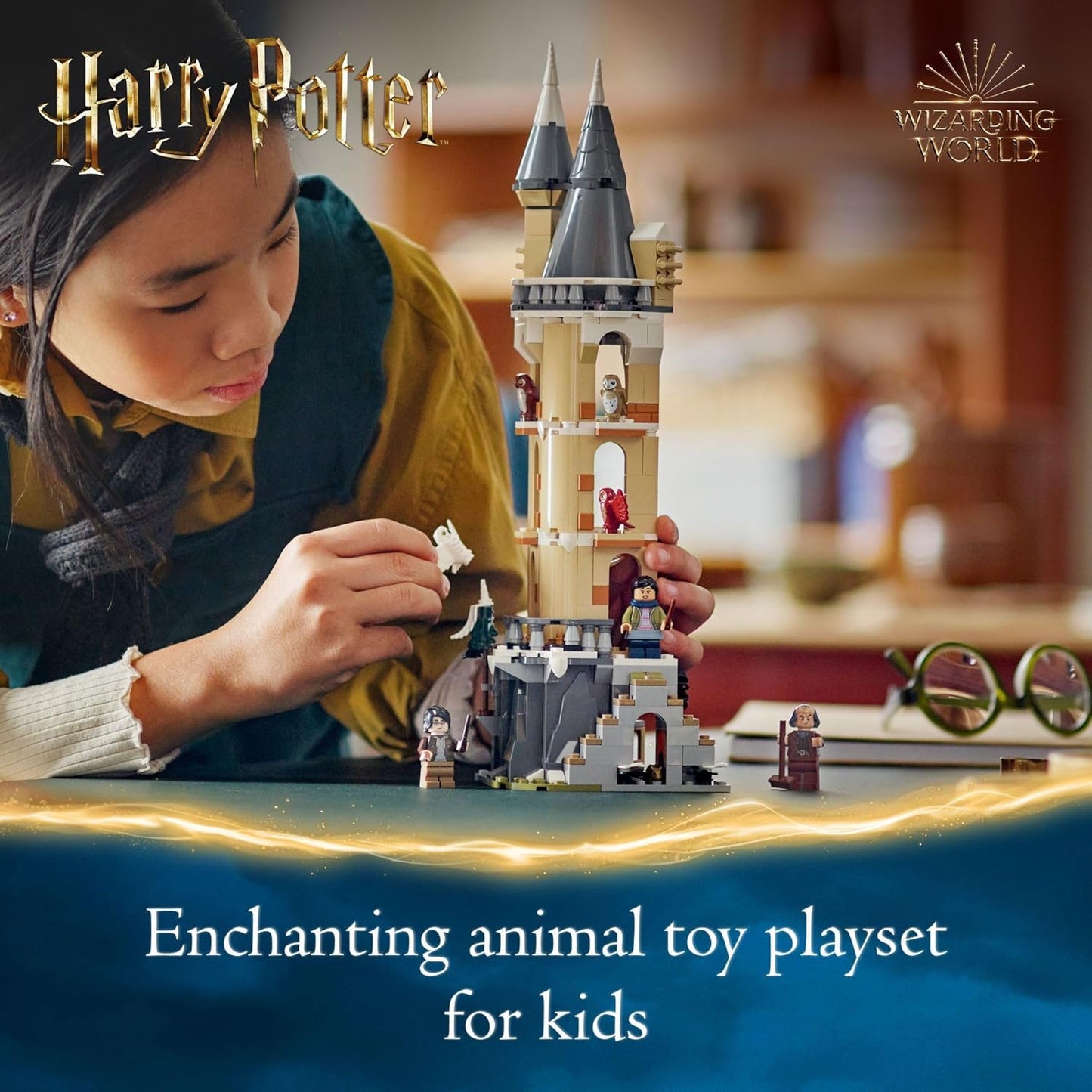 HotLEGO Harry Potter Hogwarts Castle Owlery Toy, Wizarding World Fantasy Toy for Girls and Boys, Harry Potter Castle Playset with 3 Characters, Birthday Gift Idea for Kids Ages 8 and Up, 76430