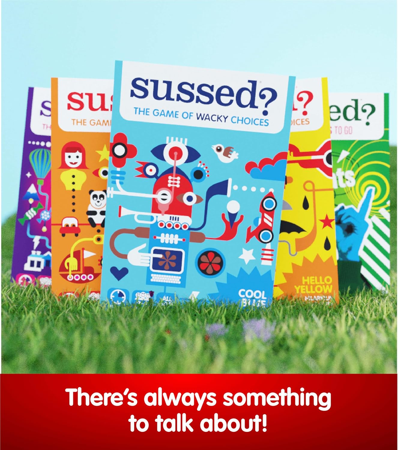 Hot SUSSED The Wacky ‘What Would You Do’ Social Card Game - Fun & Easy for Kids - Family Travel Game for Road Trips & Car Journeys - Ages 6 & Up - Yellow Deck