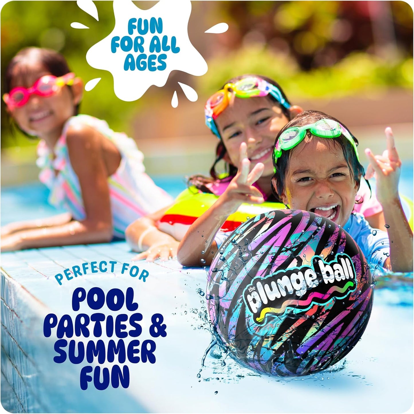 Hot HydroSport Plunge Ball - Pool Toys - Swimming Pool Games for Kids, Adults and Family - Water Balls - Water Toys for Kids Ages 8-12 - Teens, Boys Fun Stuff - Swim Balls Sports Accessories (9 Inch)