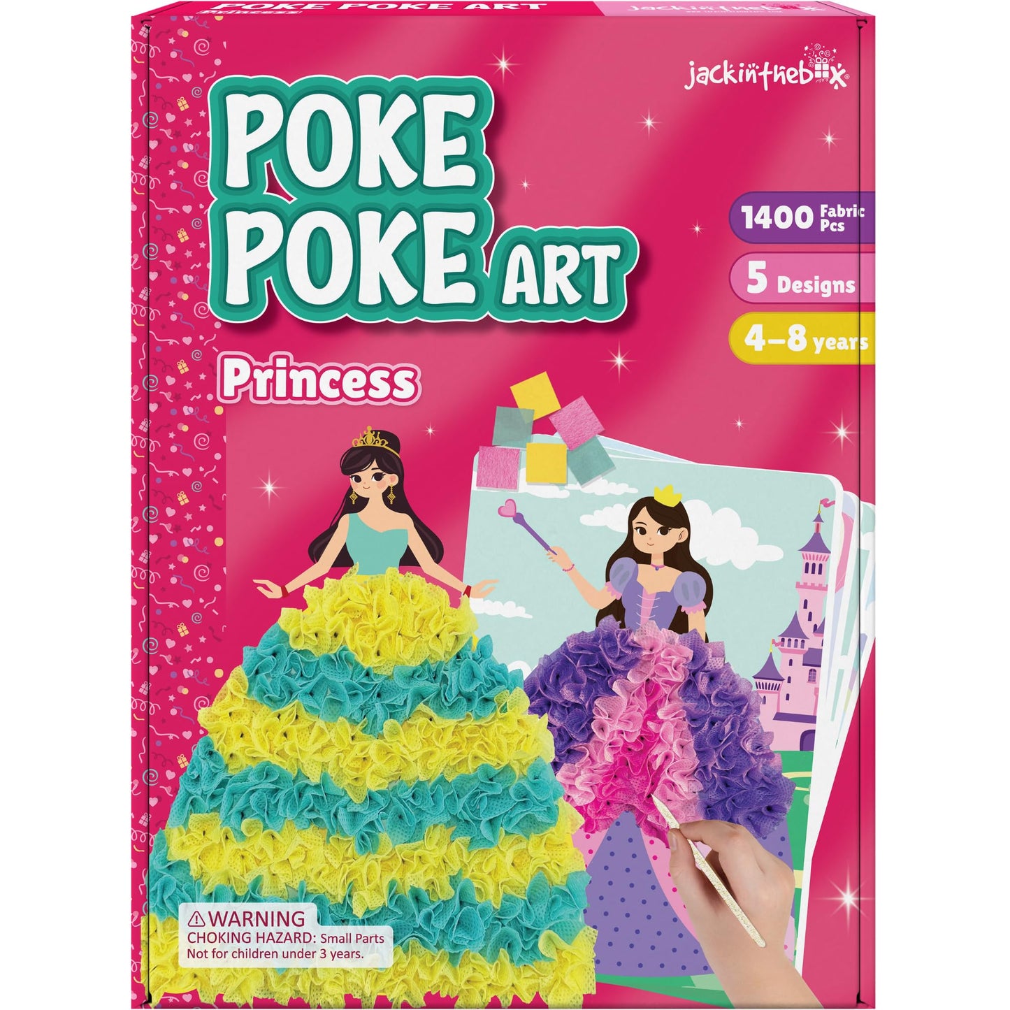 Hot jackinthebox Poke Poke Art – Magical Theme, Mess-Free Fabric Art and Craft, Flower Pressing Kits, Gift for Kids, Girl Gifts, DIY Activity Boy Gift, Best Gift for Girls and Boys Ages 4 5 6 7 8