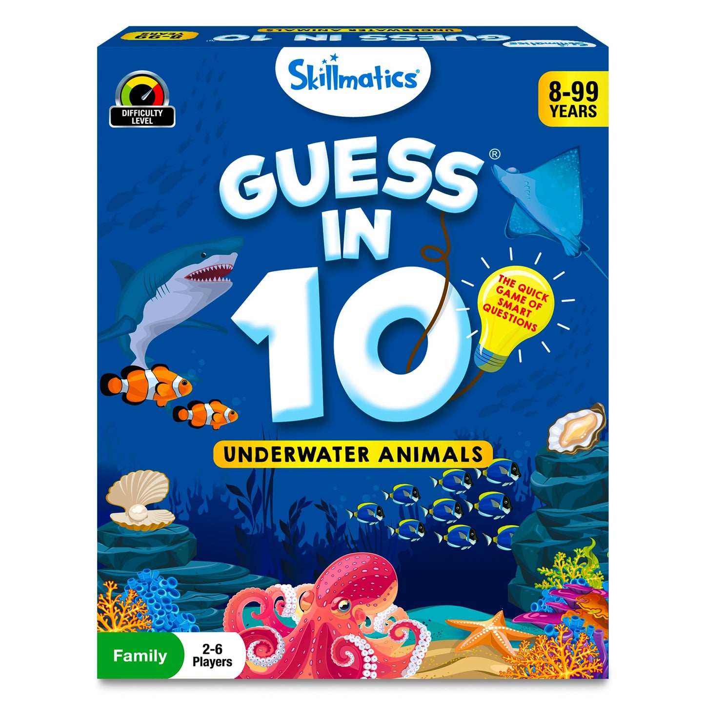 Hot Skillmatics Guess in 10 – National Geographic Animals, Card Game for Kids | Educational Game for Families, Animal Trivia & Travel Game, Screen-Free Fun, Gifts for Kids Ages 6, 7, 8, 9 and Up