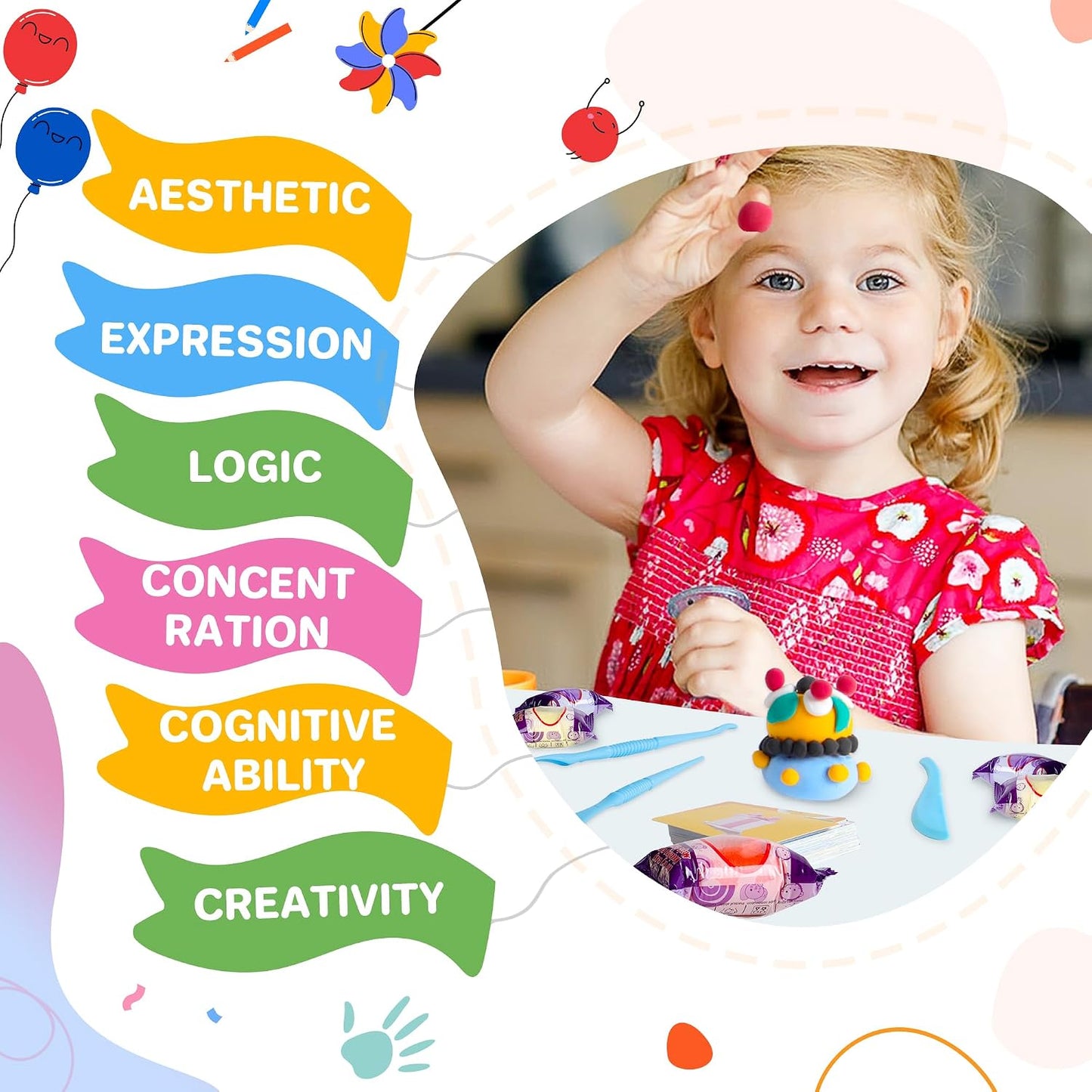 HotAestd-ST Air Dry Clay 66 Colors, Modeling Clay for Kids, DIY Magic Clay | Molding Clay Kit, 4 Sculpting Tools, Resealable bags, Non-Sticky Soft, Super Light, Arts & Crafts Gift for Boys Girls Kids