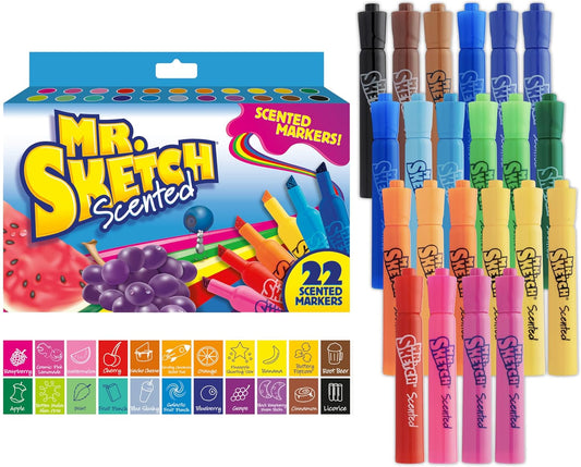 HotMr. Sketch Scented Markers, Chisel Tip, Assorted Colors, 22 Count - Fun for Kids, Coloring, Spark Creativity, Arts & Crafts
