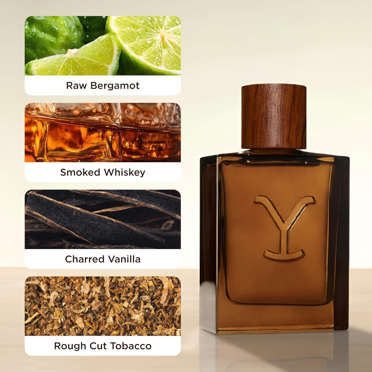 Hot Tru Western Yellowstone Ride Men’s Handcrafted Cologne Spray for Men, Raw Bergamot, Smoked Whiskey, Charred Vanilla & Rough‑Cut Tobacco, 3.4 fl oz (100 ml)
