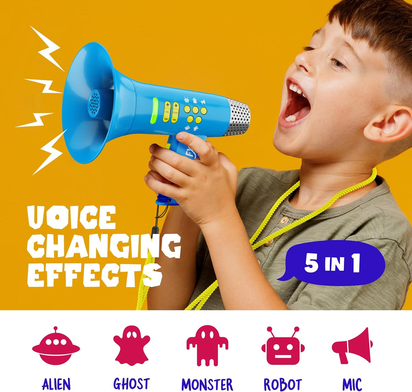 HotMini Explorer Voice Changer for Kids - Gifts for Kids - Voice Changing Device for Boys & Girls Ages 3-8+ Olds Birthday Gifts for 3, 4, 5, 7, 8 Year Old Boy - Toys Gift Ideas for Kid, Toddler