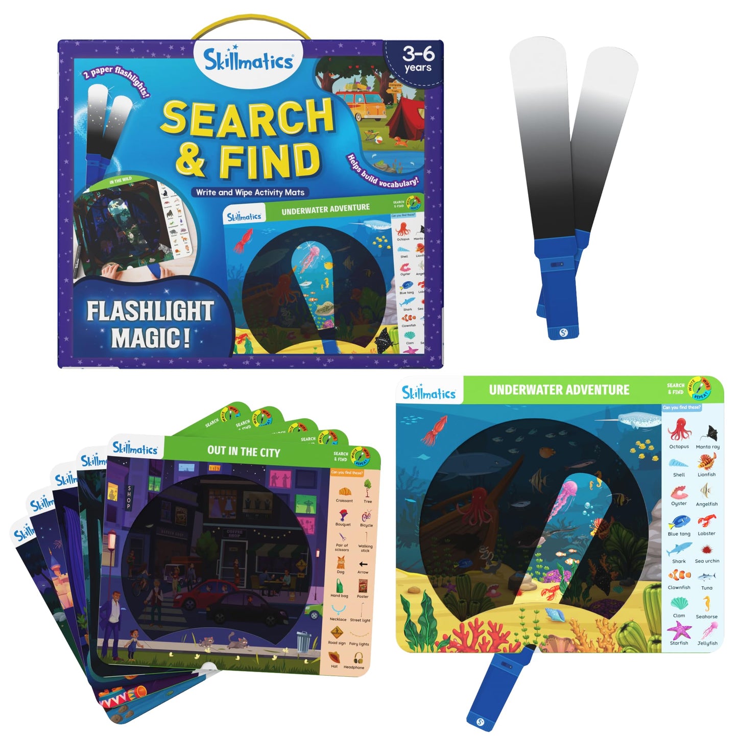 Hot Skillmatics Search and Find – PAW Patrol, Reusable Preschool Activity | Learning Activities, Perfect for Toddlers & Kids Who Love Toys, Art & Crafts, Gifts for Boys & Girls Ages 3, 4, 5, 6