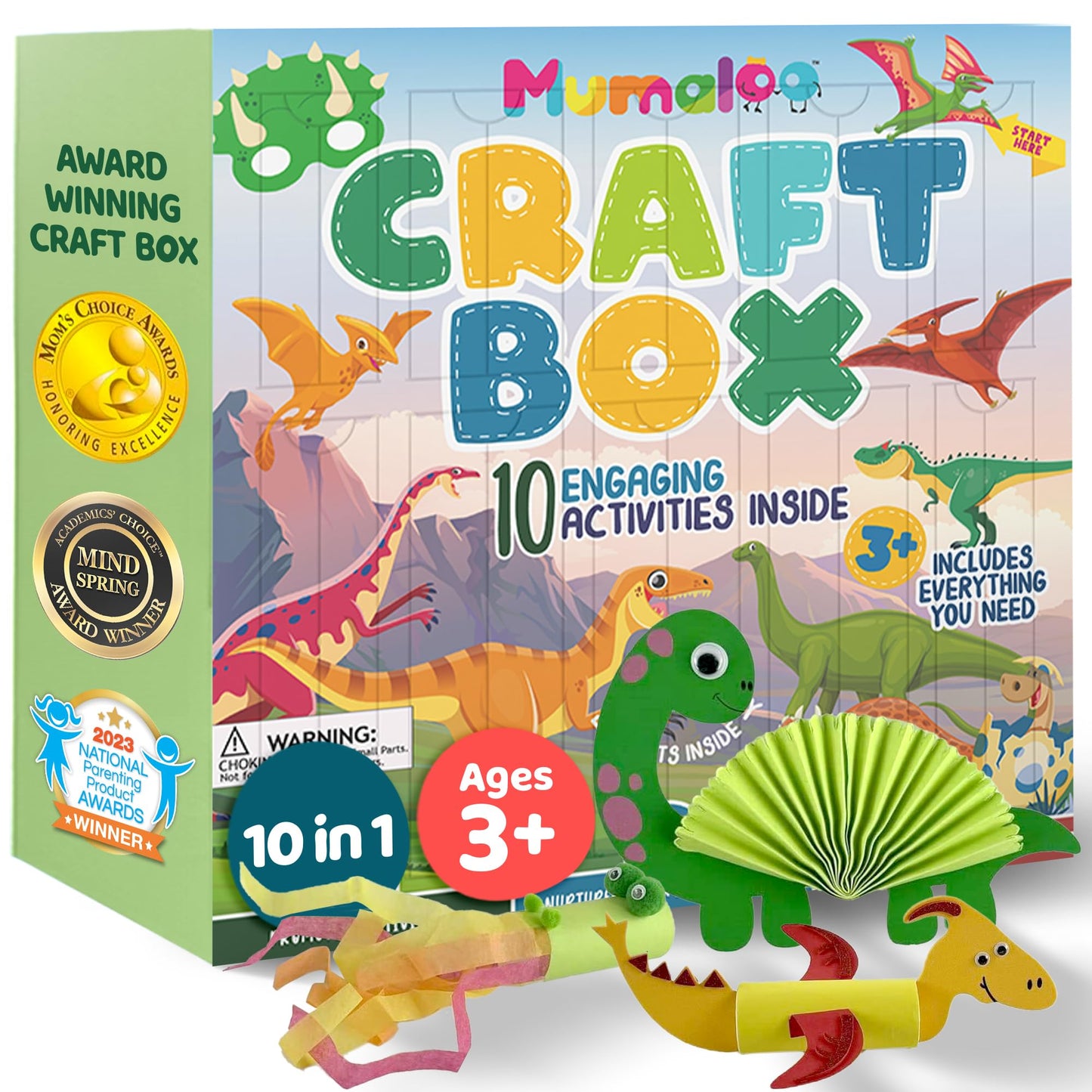 Hot Mumaloo Arts and Crafts Kit for Kids – 10 Projects Ages 4–8 | No-mess craft box for girls & boys | Preschool homeschool art supplies | Educational gift | 3 4 5 6 7 8 year old toddler