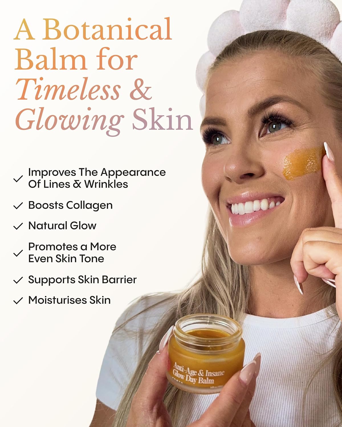 HotFRØYA Organics Anti-Age & Insane Glow Day Balm for Face (1.0 fl oz) | Moisturizing Beeswax Balm to Visibly Reduce Wrinkles, Even Skin Tone, and Boost Collagen, With Rosehip & Sea Buckthorn