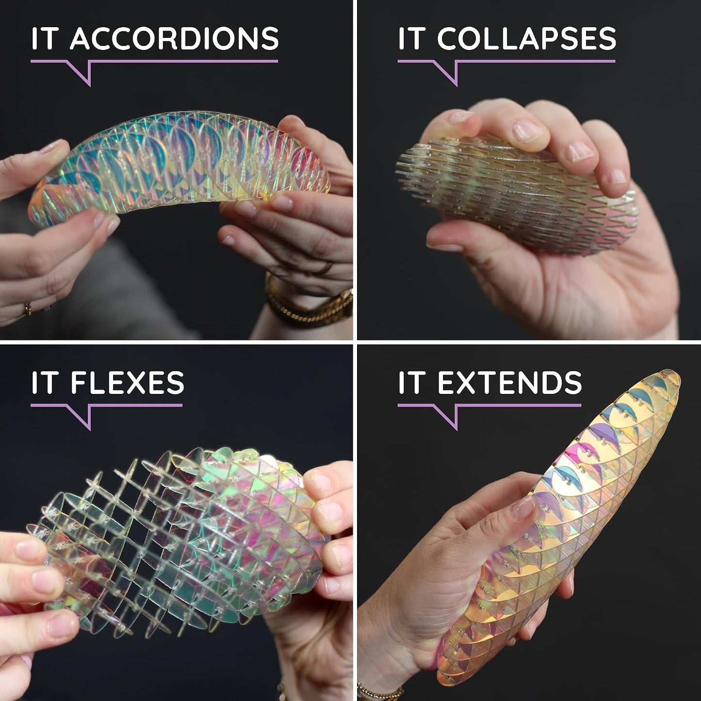 Hot Morf Fidget Worm Toy - Flexible 3D Sensory Slug Figgy Toy for Kids, Teens, and Adults – Stretchy, Quiet, Stress and Anxiety Relief, Focus - For Play, School, Work Gifts, Great For Classroom and Office