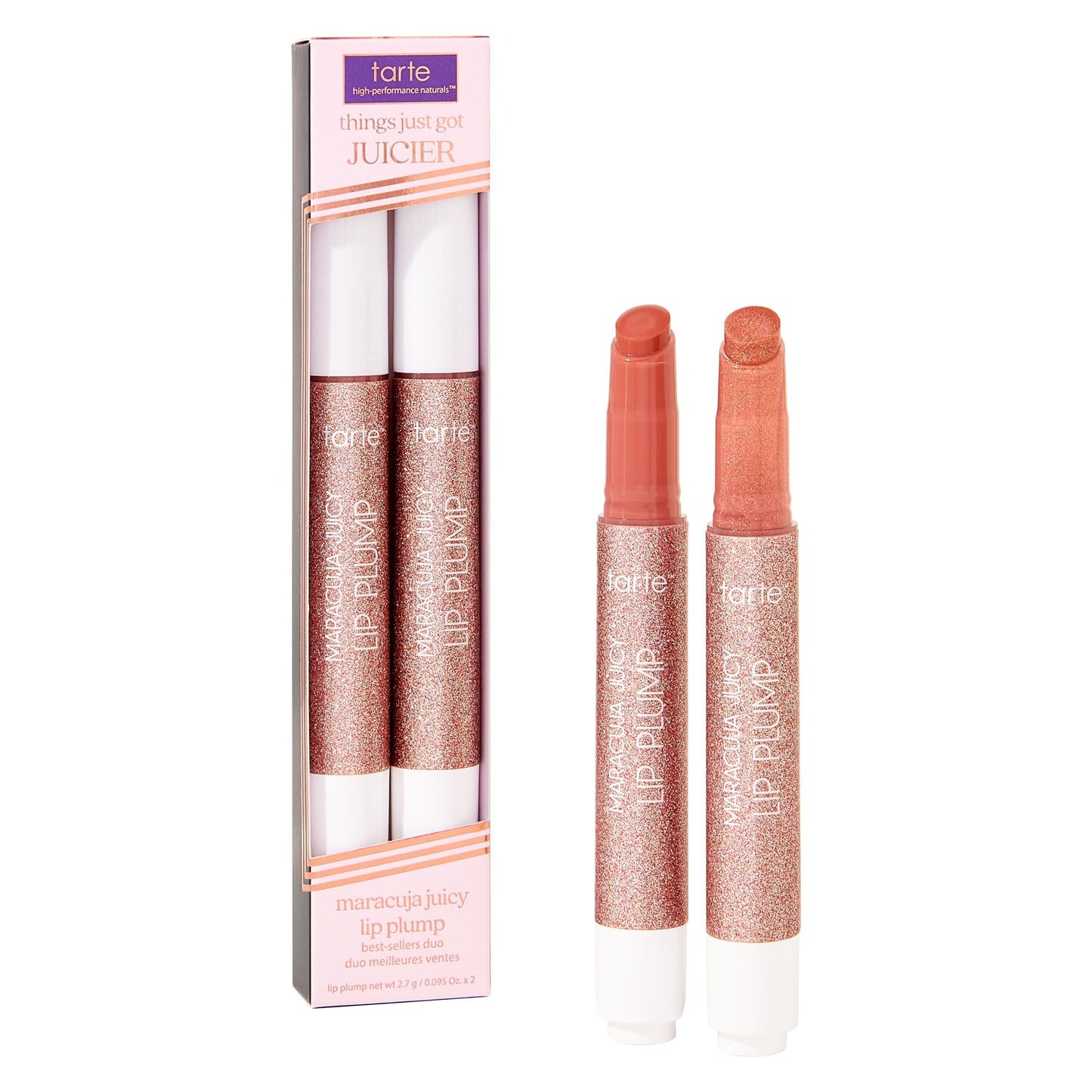 Hottarte maracuja juicy lip plump – Hydrating & Volumizing Lip Plumper Gloss Balm with Nourishing Hyaluronic Acid & Vitamin E, Plumps & Moisturizes, Vegan & Cruelty-Free
