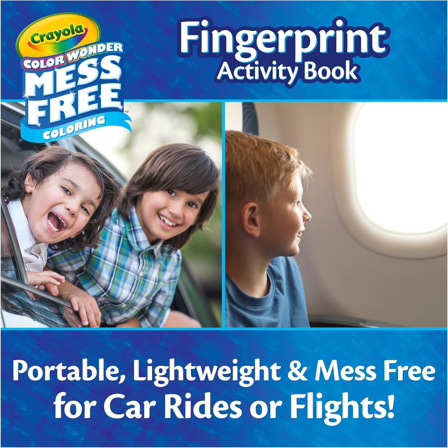 HotCrayola Color Wonder Mess Free Fingerprint Activity Book, Finger Painting Alternative, Arts & Crafts Gift for Kids Ages 3+