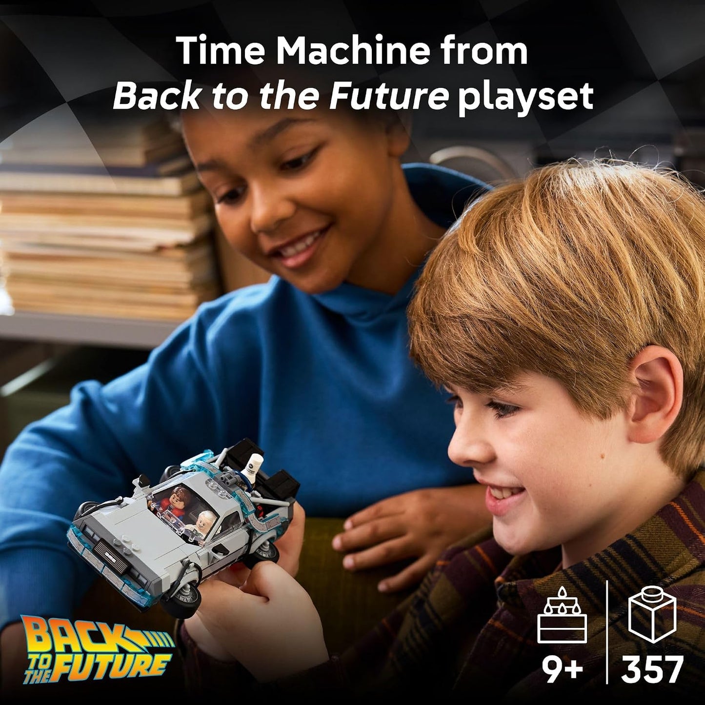 HotLEGO Speed Champions Time Machine from Back to The Future Building Toy for Kids - Pretend Play & Display Car Toy W/ 2 Build Modes for Boys & Girls, Ages 9+ - Gift for Birthdays - 77256