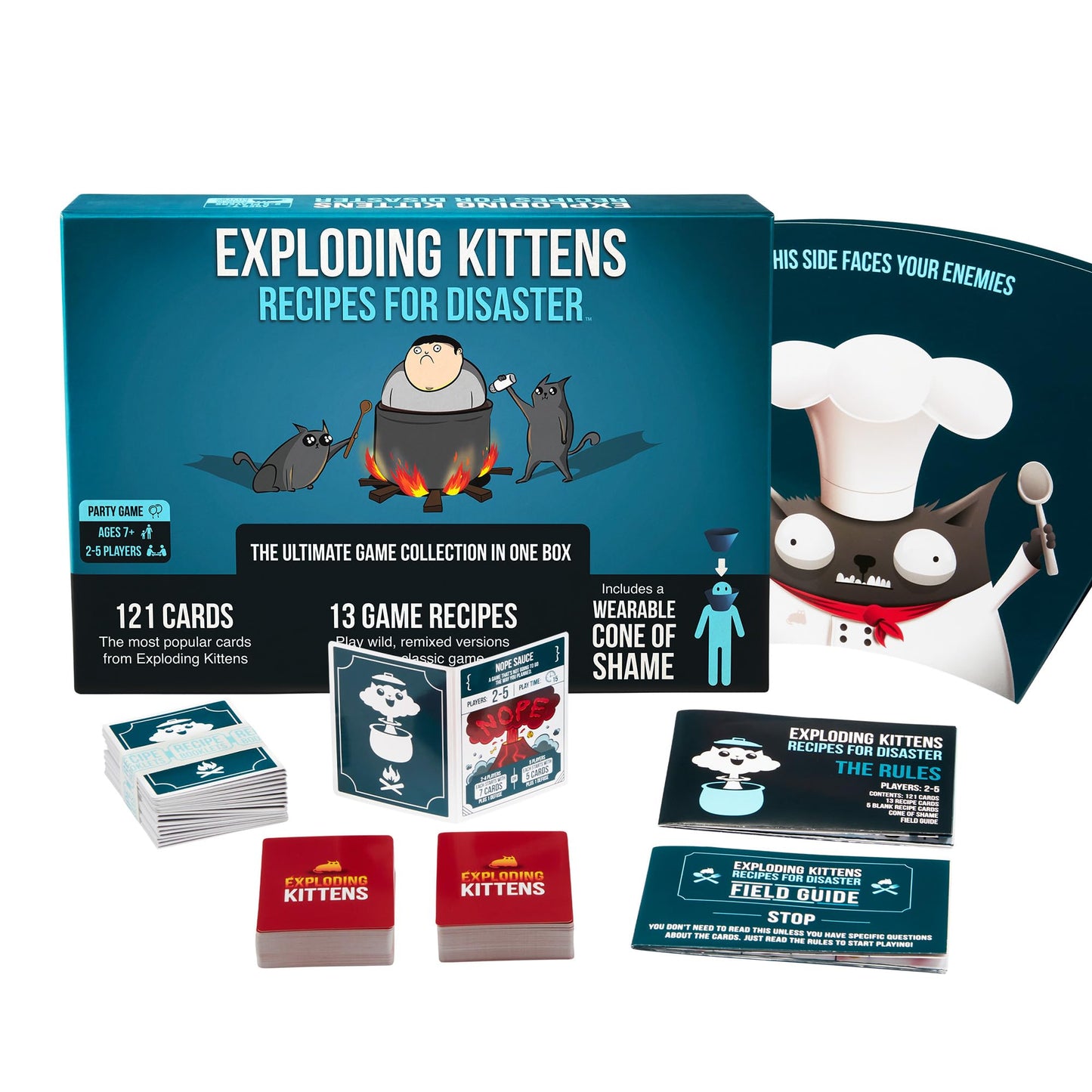 HotExploding Kittens Original Edition: 2-5 Players - Ages 7+ Family Card Game | Draw cards, betray your friends, and try not to explode! Great for family game nights, parties, travel, quick 15-minute play.