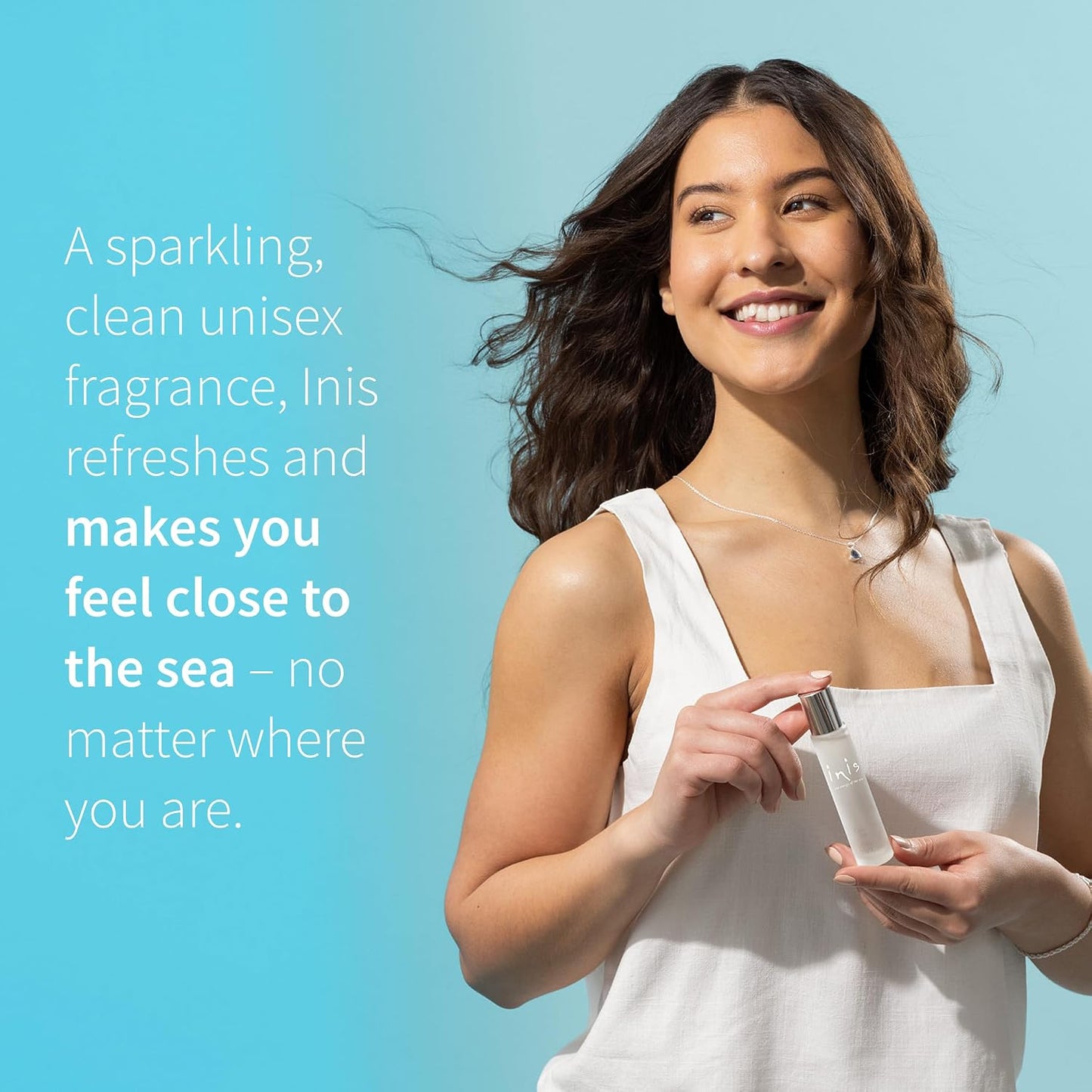 Hot Inis the Energy of the Sea - Cologne for Men and Women, 0.5 fl oz | Travel Size Unisex Perfume, Clean Fresh Aquatic Ocean Fragrance with Sparkling Citrus Notes