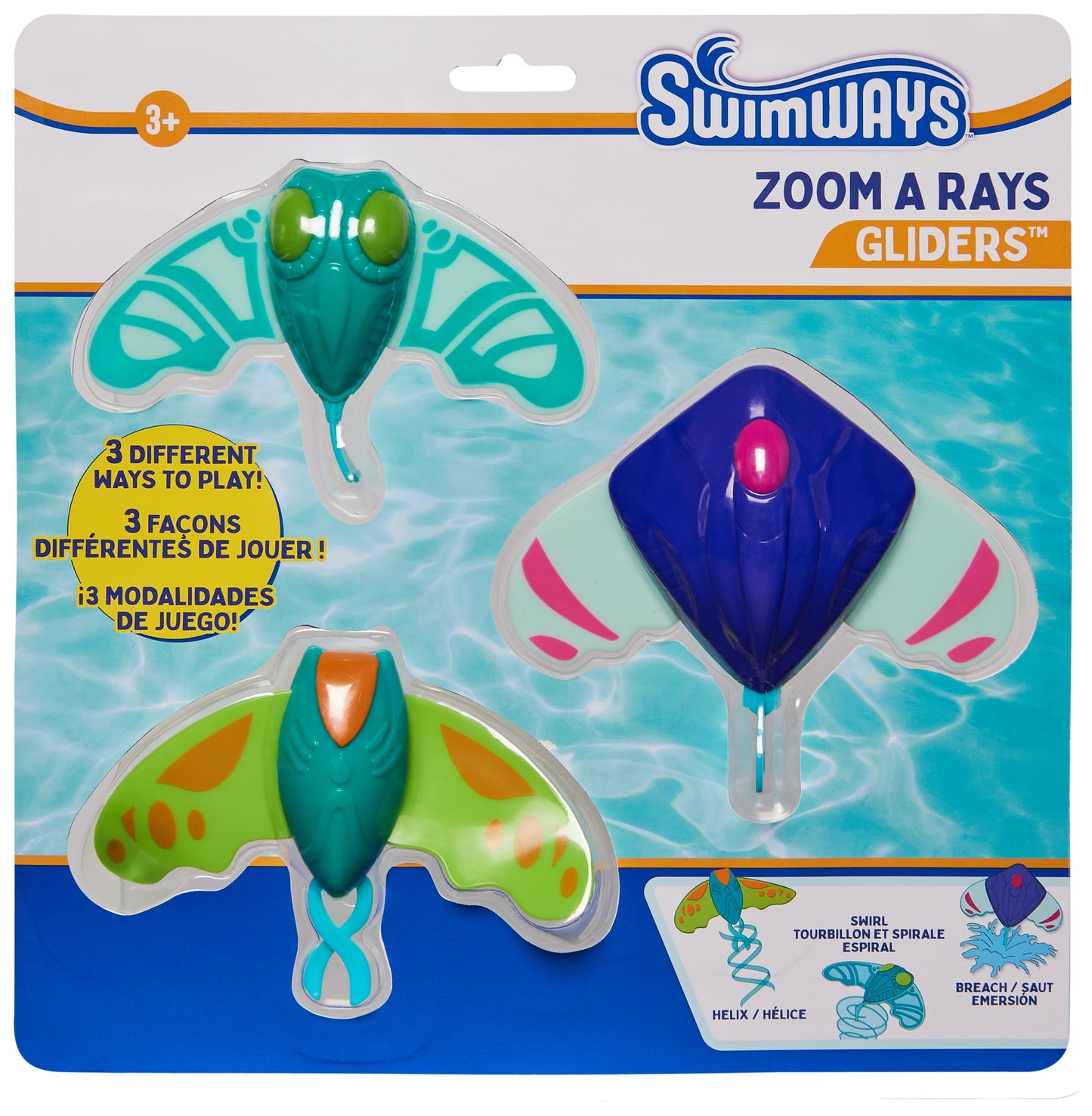 HotSwimWays PAW Patrol Zoom-A-Rays Water Toys, Kids Pool & Diving Toys, PAW Patrol Party Accessories for Kids Aged 5 & Up, 2-Pack