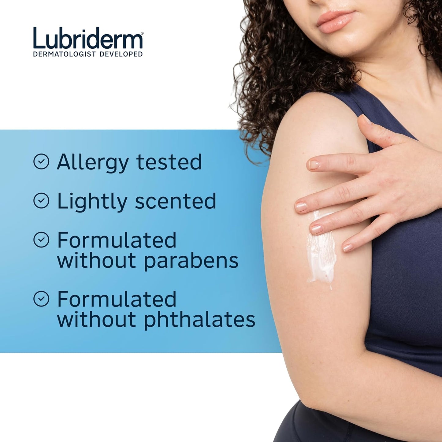 HotLubriderm Daily Moisture Body Lotion + Pro-Ceramide, Body Lotion for Dry Skin, Shea Butter, Glycerin, Lightly Scented Hand Lotion, Non-Greasy 24-Hour Moisturizer, Paraben & Dye Free, 24 Fl Oz