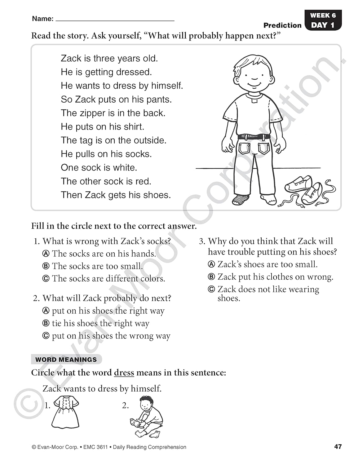 Hot Evan-Moor Daily Reading Comprehension, Grade 1 - Homeschooling & Classroom Resource Workbook, Reproducible Worksheets, Teaching Edition, Fiction and Nonfiction, Lesson Plans, Test Prep