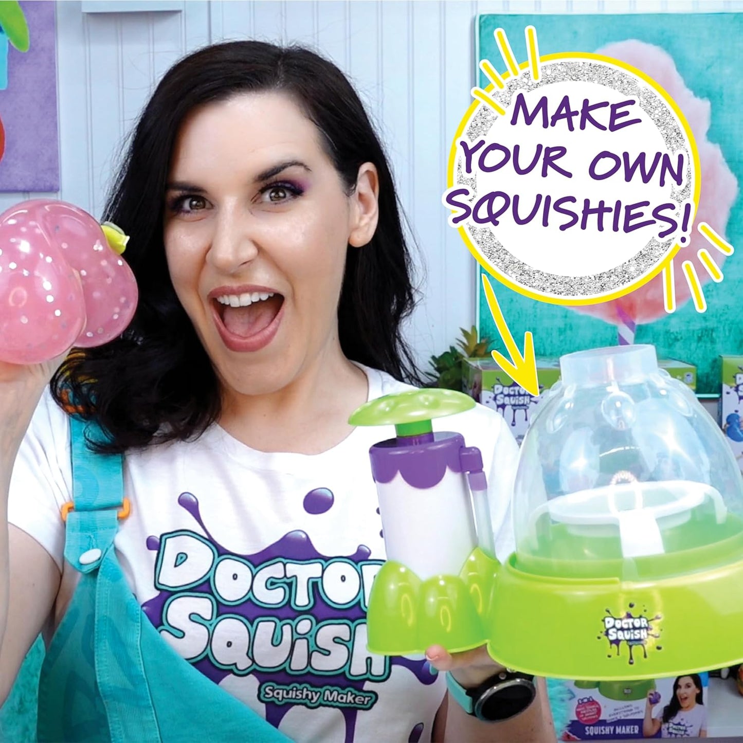 Hot Doctor Squish Squishy Maker Station | DIY Make Your Squishies Kit | All Inclusive with Sparkles & Slime Powder | Ages 8 & Up