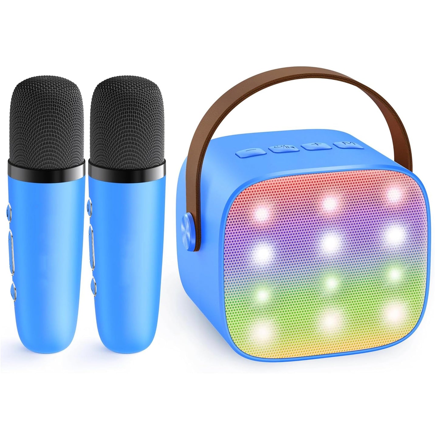 HotYLL Karaoke Machine for Kids, Portable Mini Speaker with 2 Wireless Microphones, TOP Kids Gifts for Girls Ages 3, 4, 5, 6, 7, 8, 9, 10+ Years Old, 4-12th Birthday Singing Present Toy Party (Purple)
