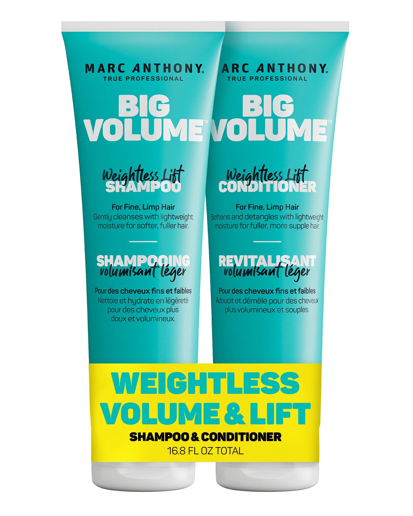 HotMarc Anthony Shampoo and Conditioner Gift Set, Grow Long Biotin - Anti-Frizz Deep Conditioner For Split Ends & Breakage - Vitamin E, Caffeine & Ginseng for Curly, Dry & Damaged Hair