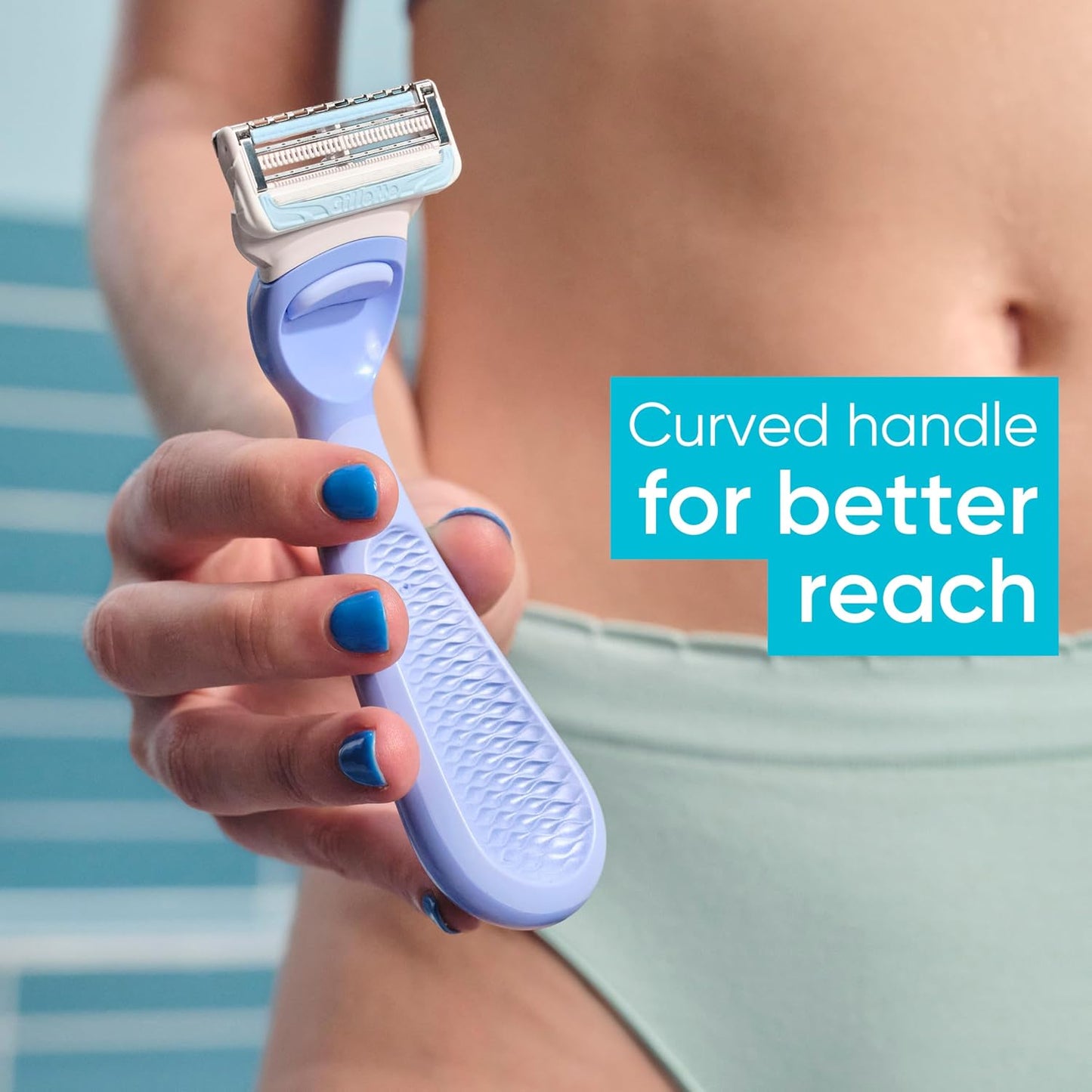 HotGillette Venus Intimate Grooming Razors for Women, 6 Razor Blade Refills, Bikini Razors for Women